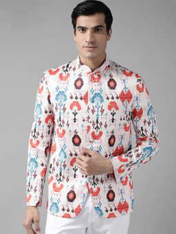 Vastramay - Men's Cream Silk Blend Jodhpuri