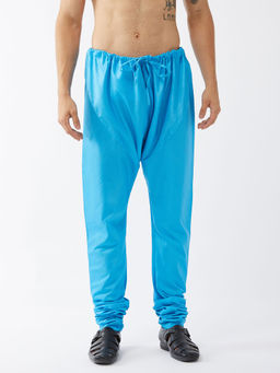 Vastramay - Men's Aqua Silk Blend Churidar
