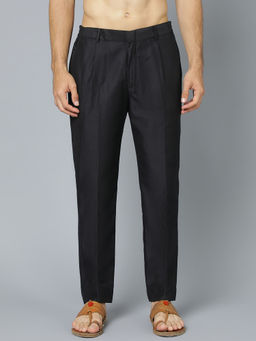Vastramay - Men's Black Viscose Pant Style Pyjama