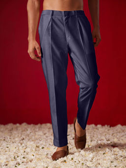 Vastramay - Men's Navy Blue Viscose Pant Style Pyjama