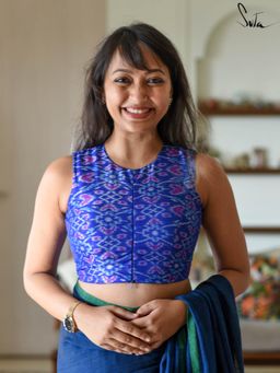 Suta - Women Ikat Printed Stitched Blouse