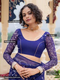Suta - Women Floral Printed Stitched Blouse