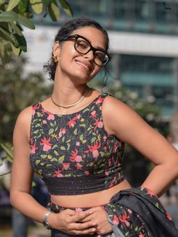 Suta - Women Floral Printed Stitched Blouse