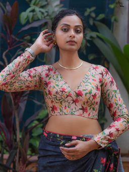Suta - Women Floral Printed Stitched Blouse