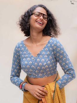 Suta - Women Floral Printed Stitched Blouse