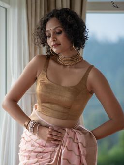 Suta - Women Solid Plain Stitched Blouse