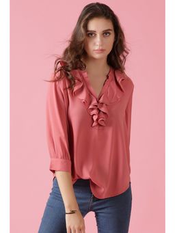 Gipsy - Dusky Pink Georgette Top