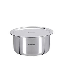 Bergner - Tripro Triply Tope Patila with Lid Induction Base, Silver