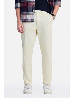 Snitch - Cream Washed Slim Festive Wear Trouser