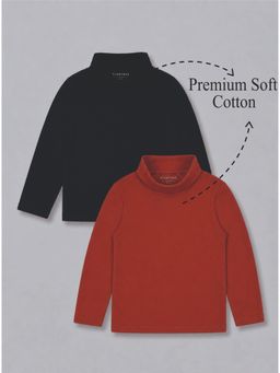 PLUM TREE - Boys Premium Soft cotton full sleeve high neck T-shirts