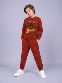 PLUM TREE - Boys Premium Soft Cotton full sleeve T-shirt & joggers