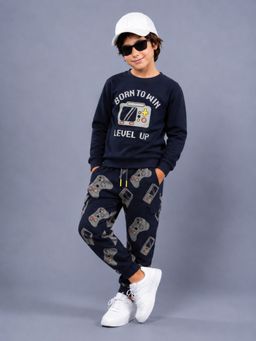 PLUM TREE - Boys Premium Soft Cotton full sleeve T-shirt & joggers