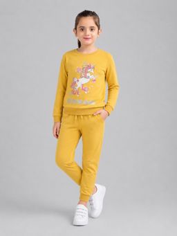 PLUM TREE - Girls Premium Soft Cotton Full sleeve T-shirt & joggers