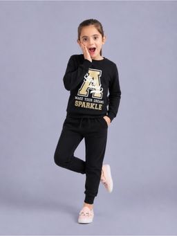 PLUM TREE - Girls Premium Soft Cotton Full sleeve T-shirt & joggers