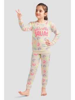 PLUM TREE - Girls Premium Soft Cotton Full sleeve T-shirt & joggers