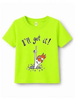 KAVEE - Pure Cotton Biowashed Half Sleeves I Will Get It Printed T-shirt