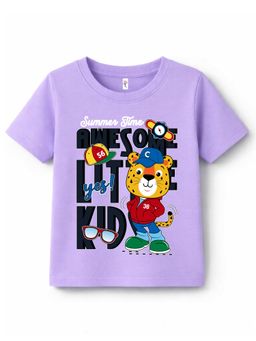 KAVEE - Pure Cotton Biowashed Half Sleeves Little Kid Printed T-shirt
