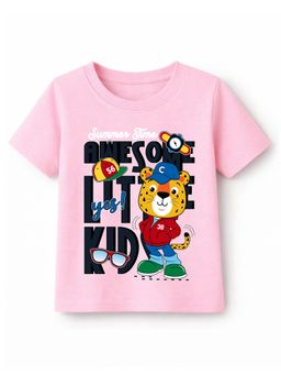 KAVEE - Pure Cotton Biowashed Half Sleeves Little Kid Printed T-shirt