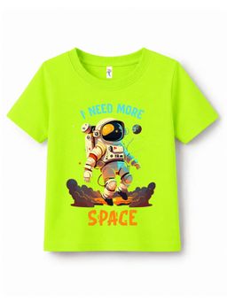 KAVEE - Pure Cotton Biowashed Half Sleeves Astronaut Printed T-shirt