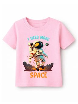 KAVEE - Pure Cotton Biowashed Half Sleeves Astronaut Printed T-shirt