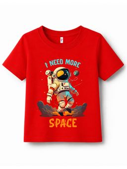 KAVEE - Pure Cotton Biowashed Half Sleeves Astronaut Printed T-shirt