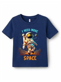 KAVEE - Pure Cotton Biowashed Half Sleeves Astronaut Printed T-shirt