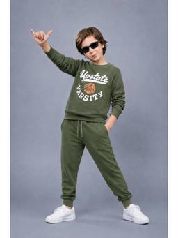 PLUM TREE - Boys Premium Soft Cotton full sleeve T-shirt and jogger pant Clothing Set