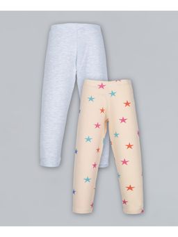 PLUM TREE - Girls Cotton Lycra Stretch Printed Leggings