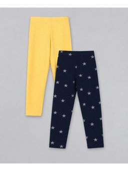 PLUM TREE - Girls Cotton Lycra Stretch Printed Leggings