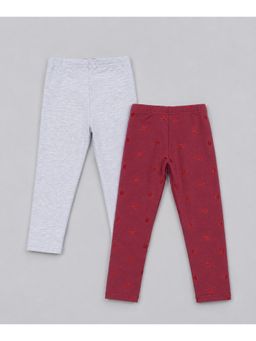 PLUM TREE - Girls Cotton Lycra Stretch Printed Leggings