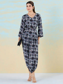 Navyasa By Liva - Womens Black Blooming Harmony