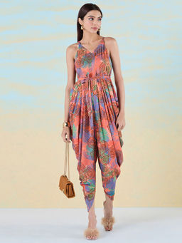 Navyasa By Liva - Womens Multicolor Dazzling Jumpsuit