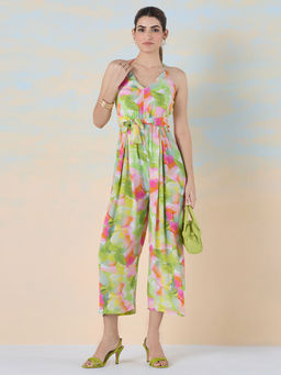 Navyasa By Liva - Womens Green Blooming Symphony