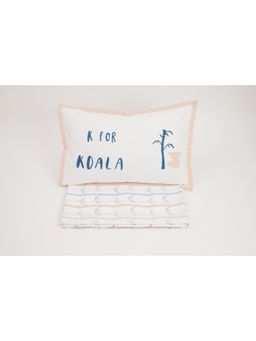 Masaya - Koala Beige Single Bedsheet with 1 Pillow Cover (Set of 2)