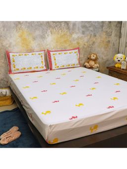 Masaya - Elle Pink King Bedsheet with 2 Pillow Covers (Set of 3)