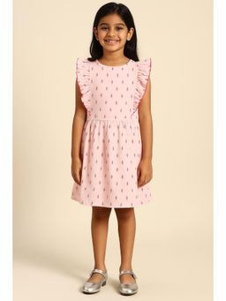 Miyo - Girls Printed Ruffle Detail Shift Dress