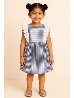 Miyo - Girls Stripes Fit and Flare Dress