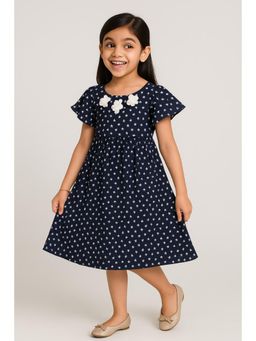 Miyo - Girls Floral Print Fit and Flare Dress