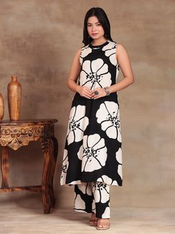 Aravalii - Black Bold Blossom Co-Ord