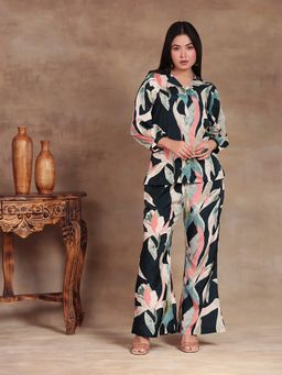 Aravalii - Multi-Color Twilight Leaf Viscose Co-Ord
