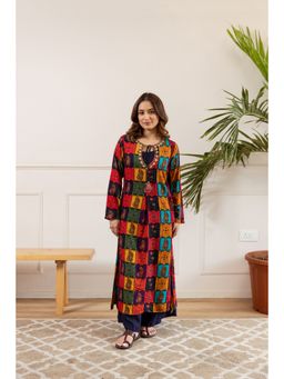 Nehamta - Women Multicolored German Rayon Kurta and Palazzo