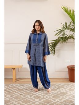 Nehamta - Women Blue German Rayon Co-Ord