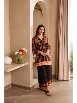 Nehamta - Women Black Rayon Co-Ord