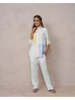 Zolo Label - Women Off White Floral Co-Ord