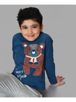 Mi Arcus - Graphic Blue Full Sleeves T-Shirt for Kids