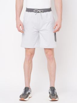 FITZ - Solid French Terry Regular Fit Relaxed Shorts Grey