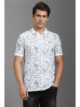 Louis Philippe - Men Floral Polo T-Shirt