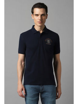 Louis Philippe - Men Solid Polo T-Shirt
