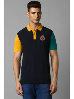 Louis Philippe - Men Colorblock Multi-Color Polo T-Shirt
