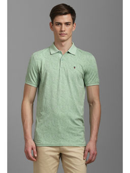 Louis Philippe - Men Printed Polo T-Shirt